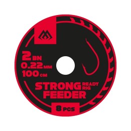 Przypony MIKADO Strong Feeder - hak nr 2 żyłka 0.22mm/100cm - 8 szt.