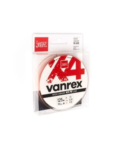 Plecionka Lucky John Vanrex X4 Braid Fluo Orange 125m 0.20mm
