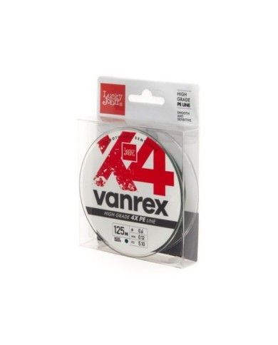 Plecionka Lucky John Vanrex X4 Braid Moss Green 125m 0.12mm