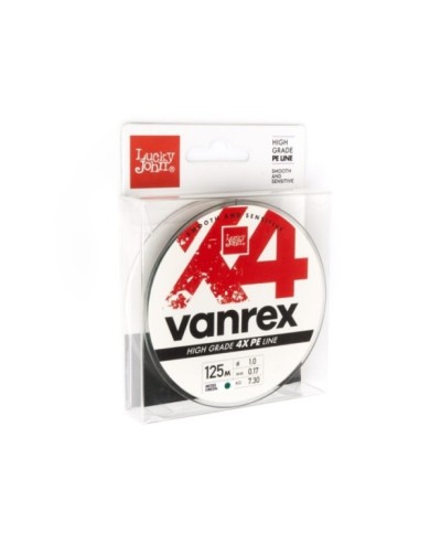 Plecionka Lucky John Vanrex X4 Braid Moss Green 125m 0.17mm