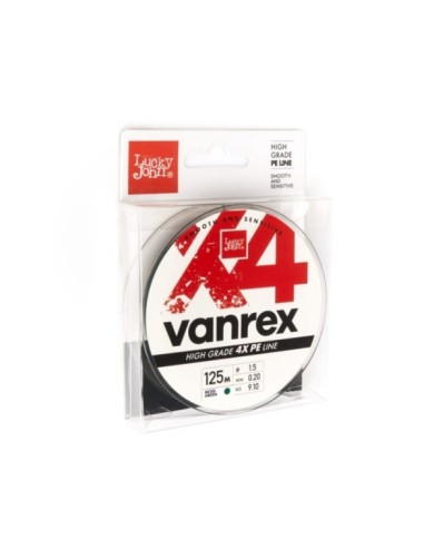 Plecionka Lucky John Vanrex X4 Braid Moss Green 125m 0.20mm