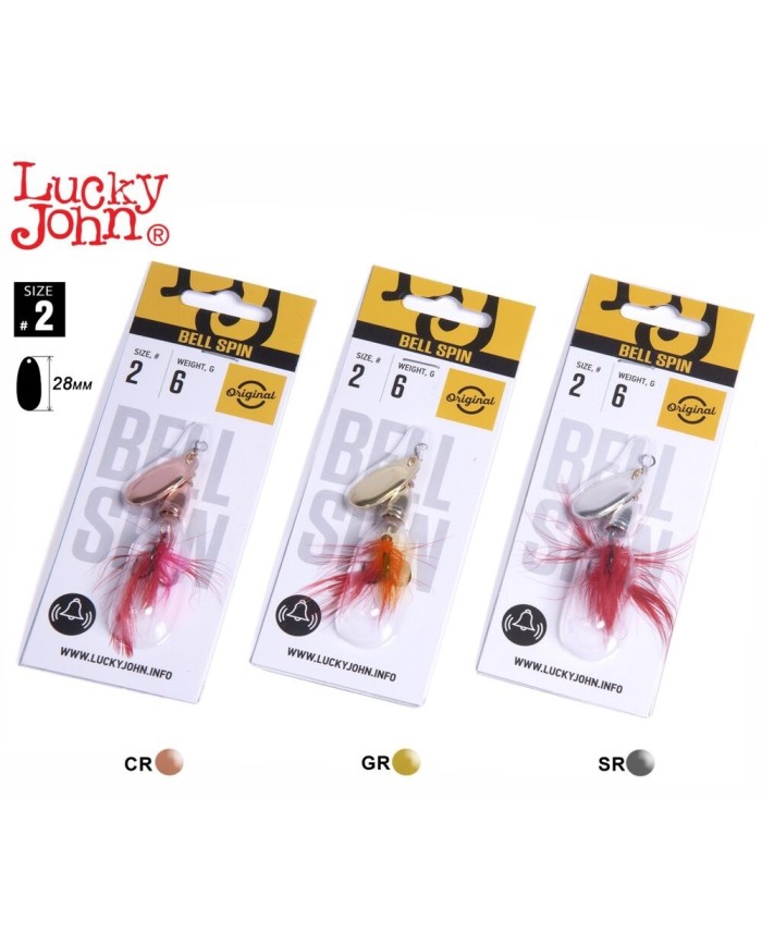 Lucky John Bell Spin 02, 6g - 3pcs