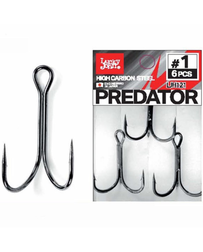 Kotwica Podwójna LUCKY JOHN Predator LJH121 roz. 2/0 - op. 4 szt.