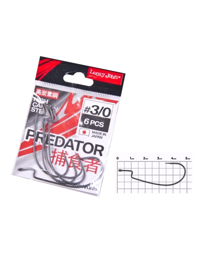 Hak Offsetowy LUCKY JOHN LJH345 roz. 3/0 - op. 6 szt.