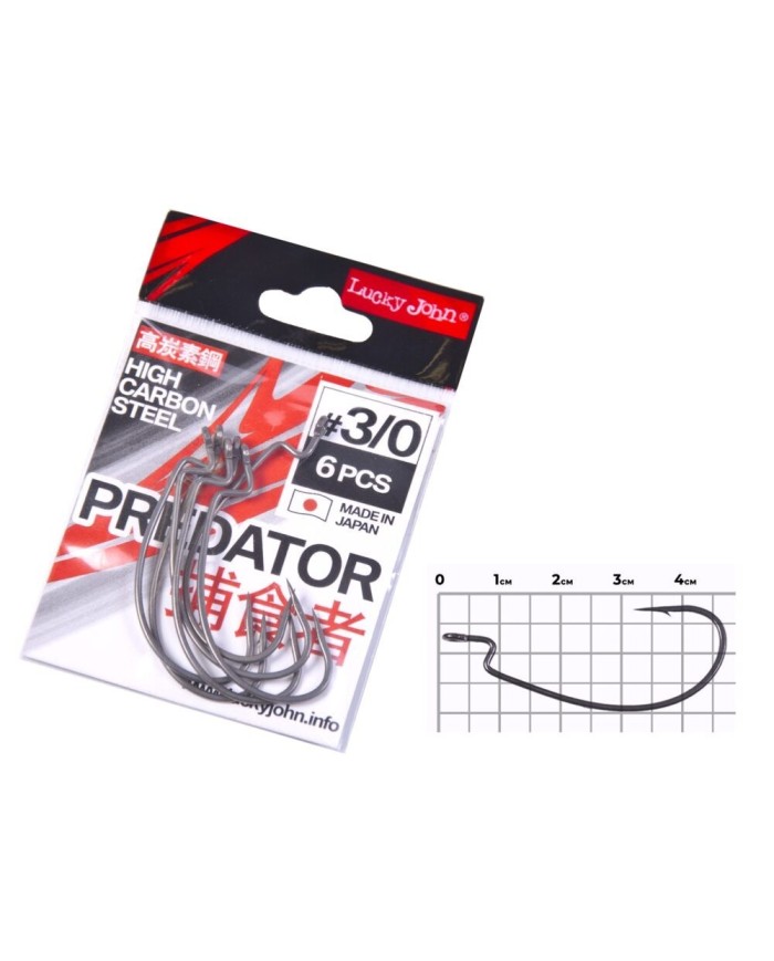 Hak Offsetowy LUCKY JOHN LJH350 roz. 3/0 - op. 6 szt.