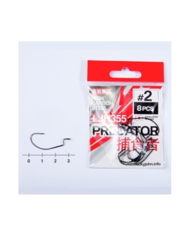 Lucky John offset hooks PREDATOR LJH355