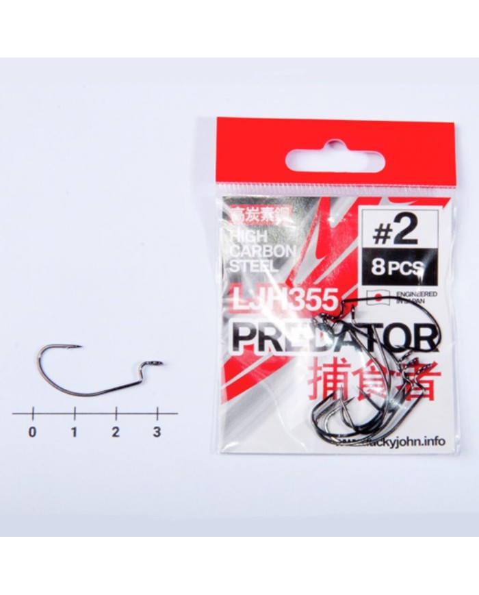 Hak Offsetowy LUCKY JOHN Predator LJH355 roz. 2 - op. 8 szt.