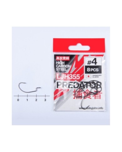 Lucky John offset hooks PREDATOR LJH355