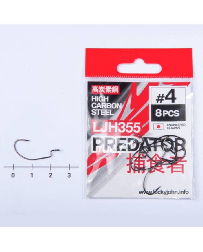 Lucky John offset hooks PREDATOR LJH355