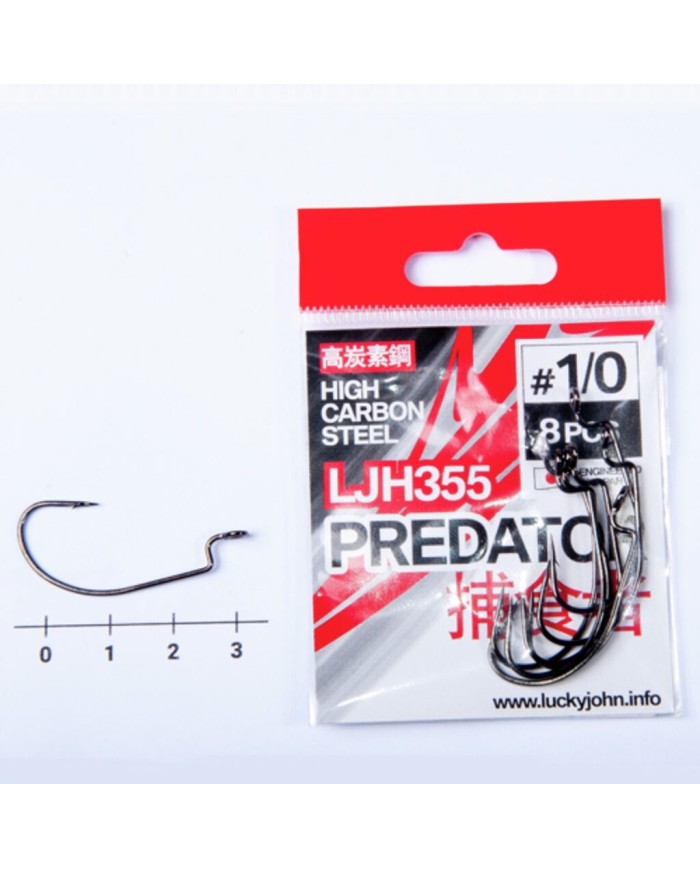 Lucky John offset hooks PREDATOR LJH355