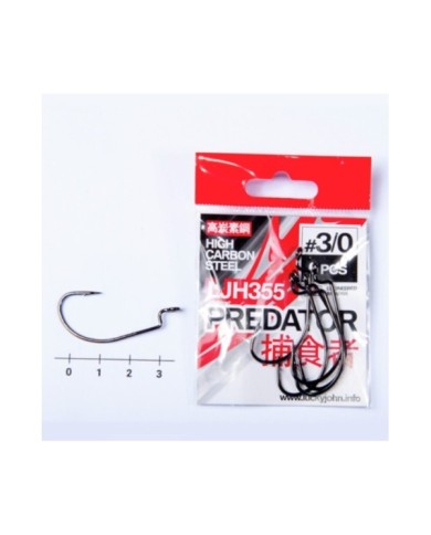 Hak Offsetowy LUCKY JOHN Predator LJH355 roz. 3/0 - op. 6 szt.