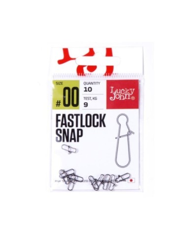 Agrafka LUCKY JOHN Fastlock Snap roz. 00 - 9kg - op. 10 szt.