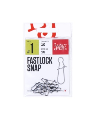 Agrafka LUCKY JOHN Fastlock Snap roz. 1 - 18kg - op. 10 szt.