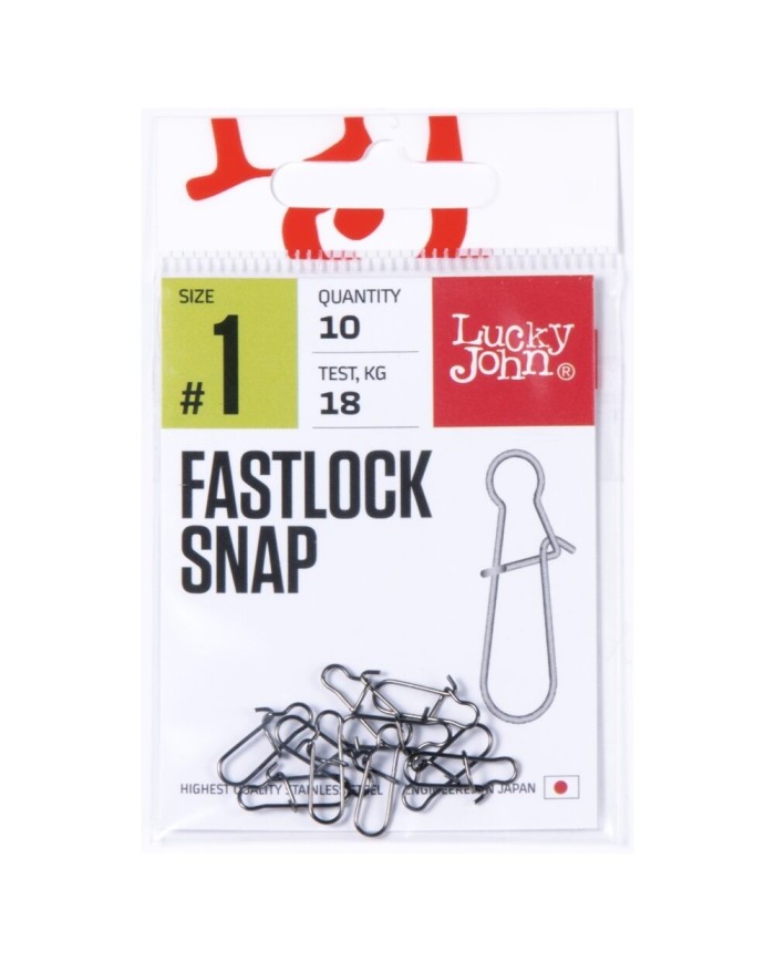 Agrafka LUCKY JOHN Fastlock Snap roz. 1 - 18kg - op. 10 szt.