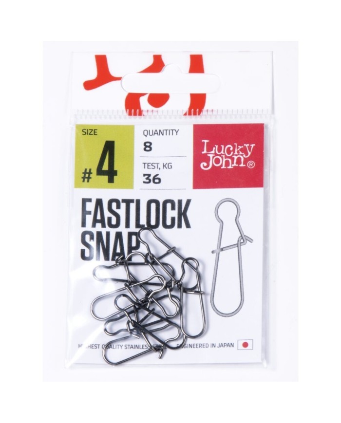 Agrafka LUCKY JOHN Fastlock Snap roz. 4 - 36kg - op. 8 szt.