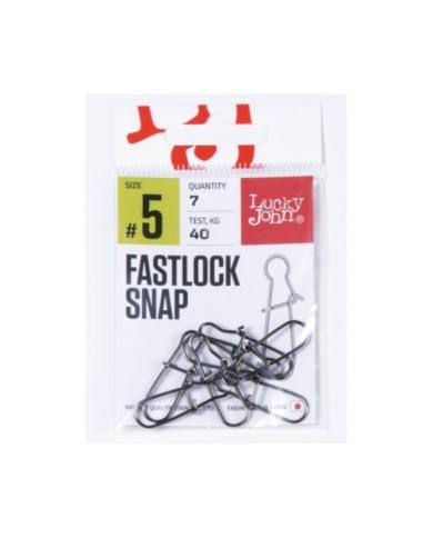 Agrafka LUCKY JOHN Fastlock Snap roz. 5 - 40kg - op. 7 szt.