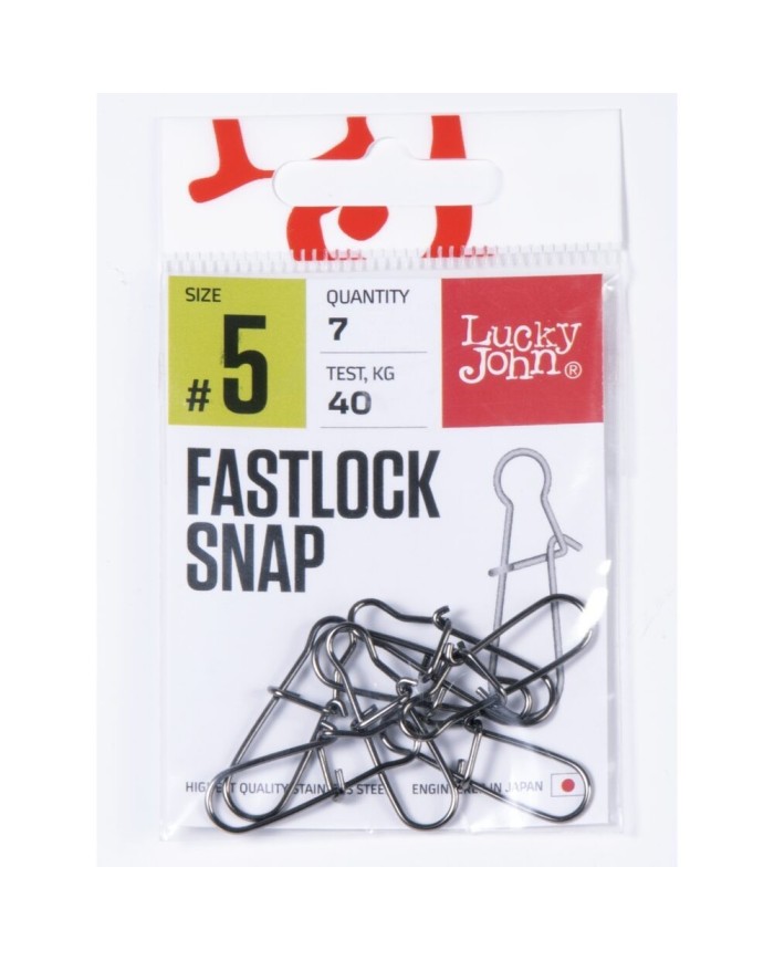Agrafka LUCKY JOHN Fastlock Snap roz. 5 - 40kg - op. 7 szt.