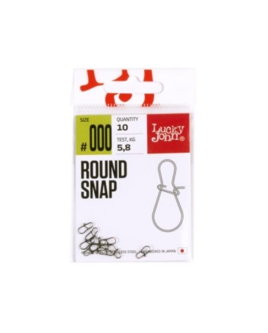 Agrafka LUCKY JOHN Round Snap roz. 000 - 5.8kg - op. 10 szt.