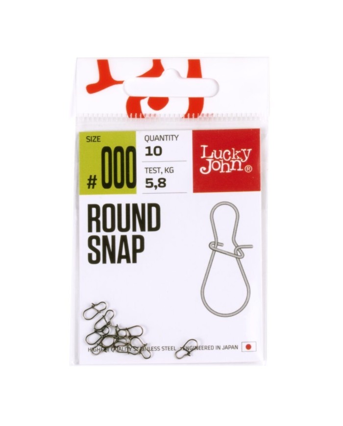 Agrafka LUCKY JOHN Round Snap roz. 000 - 5.8kg - op. 10 szt.