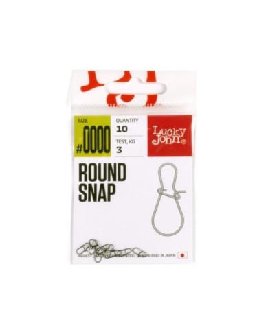 Agrafka Lucky John Round Snap 3kg 10szt