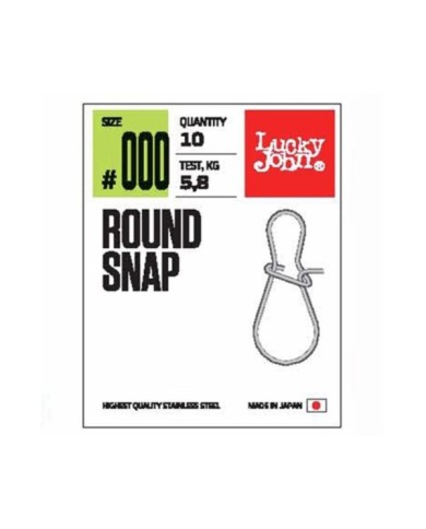 Agrafka LUCKY JOHN Round Snap roz. 003 - 12kg - op. 10 szt.