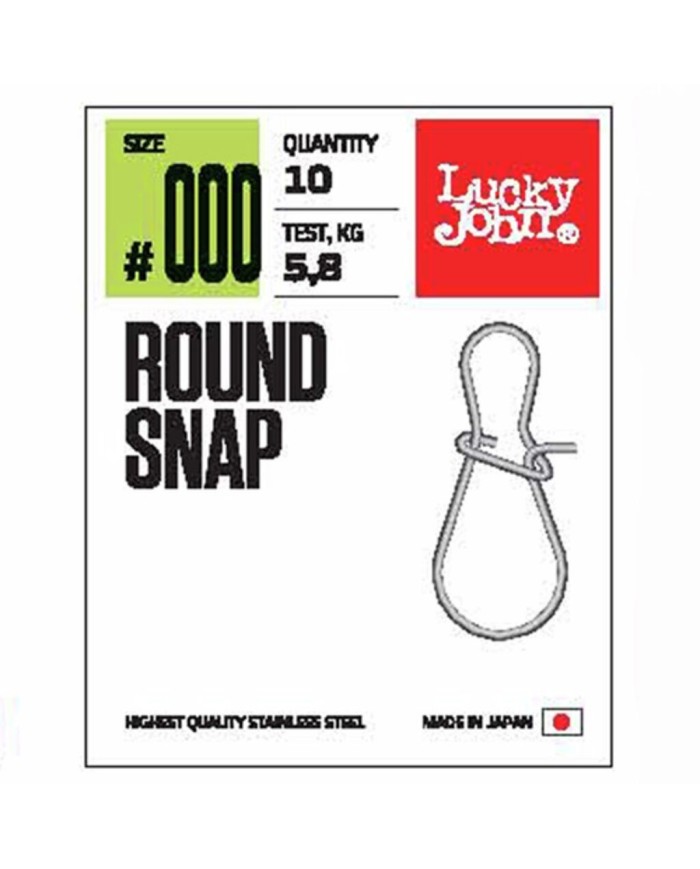 Agrafka LUCKY JOHN Round Snap roz. 003 - 12kg - op. 10 szt.