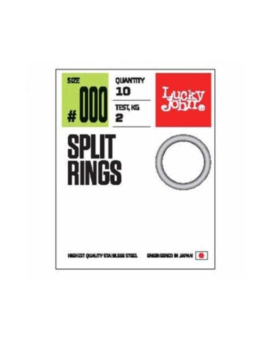 Kółko łącznikowe Lucky John Split Rings 4kg 10szt