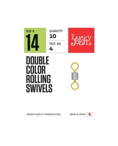 Lucky John DOUBLE COLOR ROLLING SWIVELS