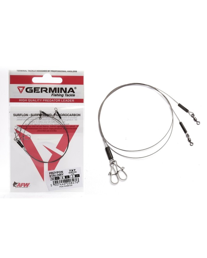 Przypon Stalowy Germina 7x7 Surflon 6kg Lite 35cm