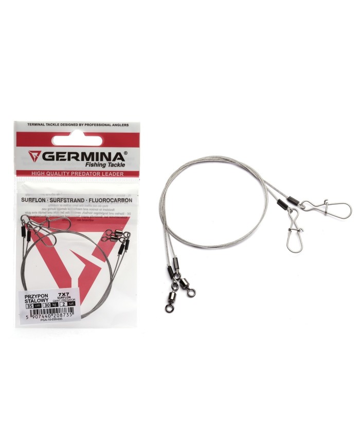 Przypon Stalowy Germina 7x7 Surflon 30kg Giant Predator 25cm