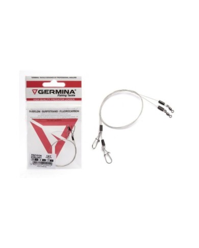 Przypon Stalowy GERMINA 1x7 Surflon Lite 35cm 9kg - 2 szt.