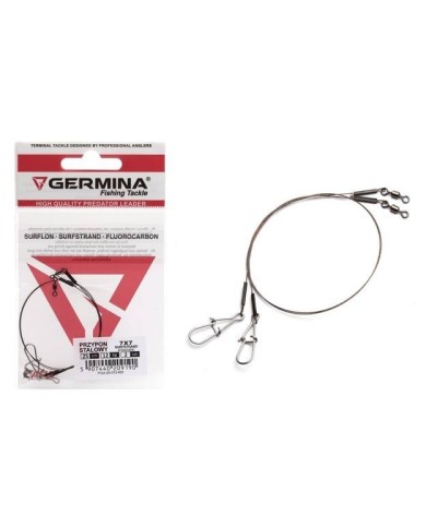 Przypon Stalowy GERMINA 7x7 Surfstrand 15cm 12kg - 2 szt.