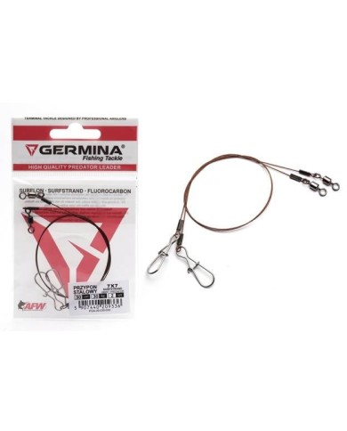 Przypon Stalowy GERMINA 7x7 Surfstrand Giant Predator 35cm 30kg - 2 szt.