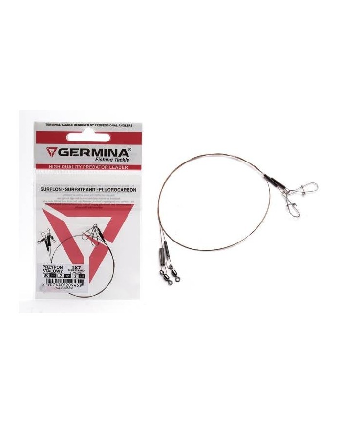 Przypon Stalowy GERMINA 1x7 Surfstrand 20cm 7kg - 2 szt.