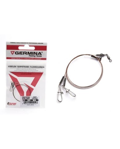 Przypon Stalowy GERMINA 1x7 Surfstrand 25cm 9kg - 2 szt.