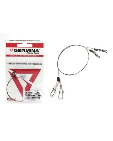 Przypon Stalowy GERMINA 1x7 Surfstrand 30cm 18kg - 2 szt.