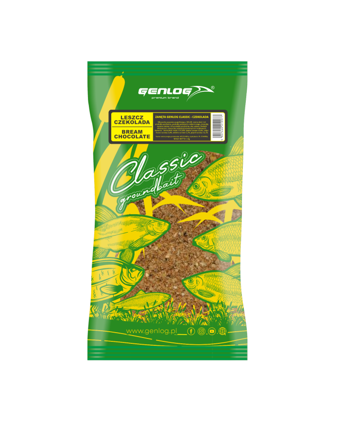 Zanęta GENLOG Classic 1 kg - Leszcz Czekolada Zanęta GENLOG Classic 1 kg - Leszcz Czekolada