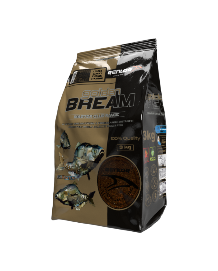 Zanęta GENLOG Golden Bream 3 kg - Leszcz Czarny Piernik/Cynamon Zanęta GENLOG Golden Bream 3 kg - Leszcz Czarny Piernik/Cynamon