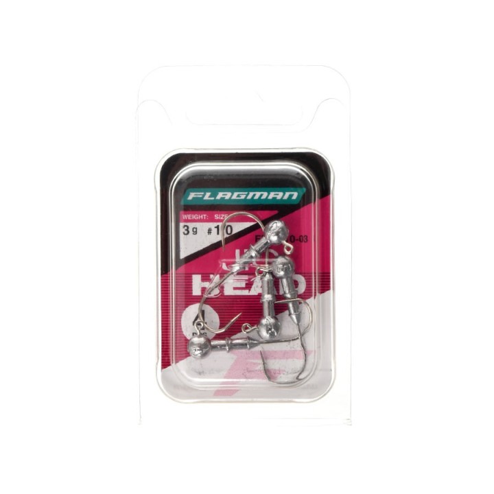 Główki jigowe FLAGMAN Jig Head 1/0 - 3g - op. 4 szt.
