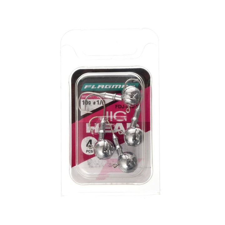 Główki jigowe FLAGMAN Jig Head 1/0 - 10g - op. 4 szt.