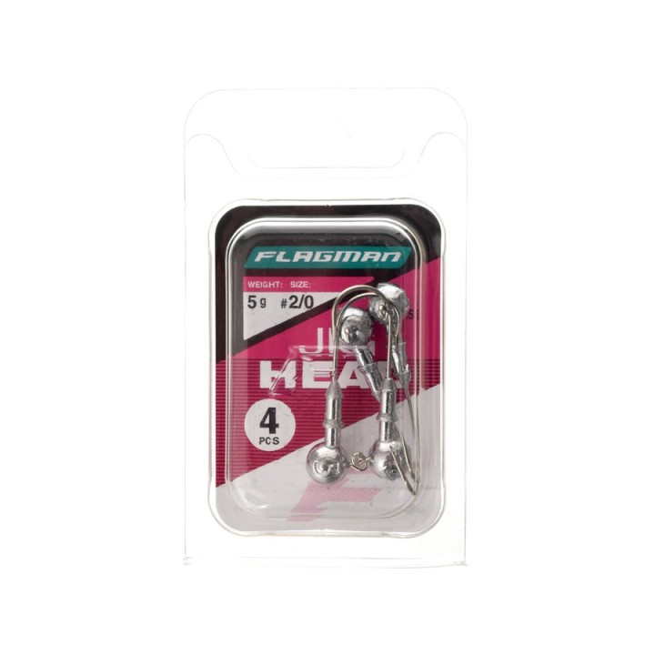 Główki jigowe FLAGMAN Jig Head 2/0 - 5g - op. 4 szt.