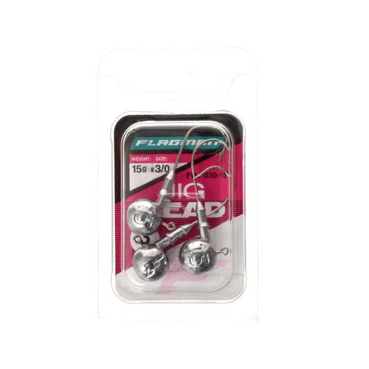 Główki jigowe FLAGMAN Jig Head 3/0 - 15g - op. 3 szt.