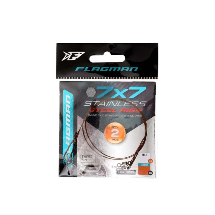 Przypon stalowy FLAGMAN X49 5kg 15cm - 2 szt.