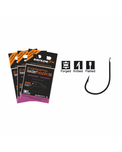 Haczyki GENLOG Intense Feeder - roz. 10 Haczyki GENLOG Intense Feeder - roz. 10
