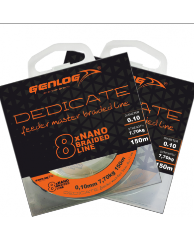 Plecionka GENLOG Dedicate Feeder Master Braided Line 150m 0.08mm Plecionka GENLOG Dedicate Feeder Master Braided Line 150m 0.08mm