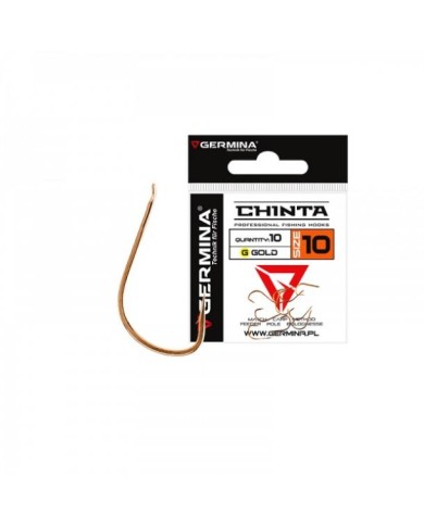 Haczyki GERMINA Chinta Gold Professional - roz. 10 Haczyki GERMINA Chinta Gold Professional - roz. 10