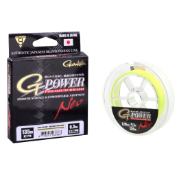 Plecionka GAMAKATSU G-Power Premium Braid Neo 135m 0.09mm - Fluo-Yellow