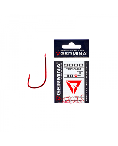 Haczyki GERMINA Sode Red - roz. 4 Haczyki GERMINA Sode Red - roz. 4