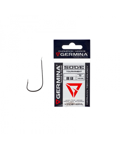 Haczyki GERMINA Sode Nickel - roz. 24 Haczyki GERMINA Sode Nickel - roz. 24