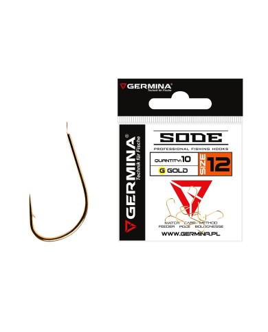Haczyki GERMINA Sode Professional Gold - roz. 12 Haczyki GERMINA Sode Professional Gold - roz. 12